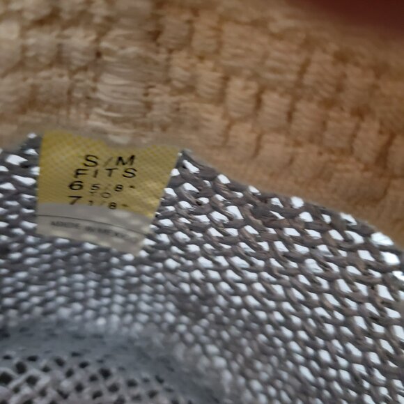 Jhats Cowgirl Hat Straw Silver Size S/M 6 5/8" to 7 1/8" Mexico vintage J-Hats - Picture 7 of 7